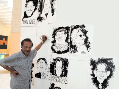 political cartoonist learning from feica