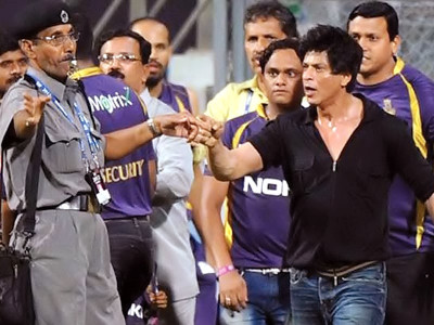 srk banned from stadium for five years