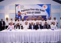 a send off dinner was hosted on wednesday at karachi gymkhana club to bid farewell to the pakistan over 60s squad