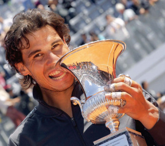 tennis rampant rafa conquers rome