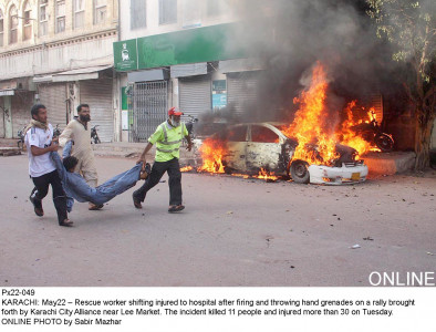 rally violence 4 cases registered but no names given rally violence 4 cases registered but no names given