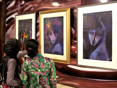 art exhibition for charity marks the opening of a caf