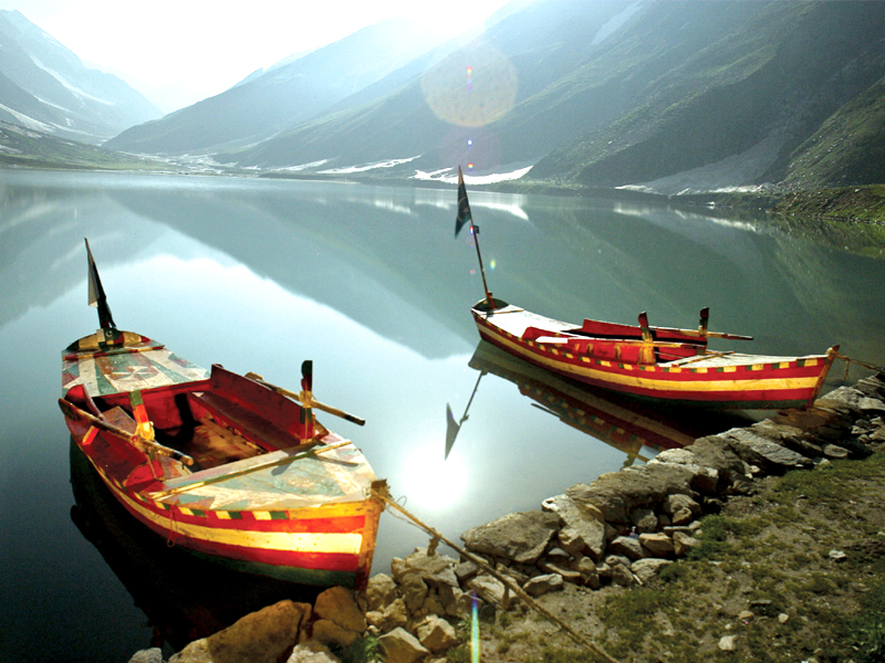 protecting marine life boating on saiful malook lake banned