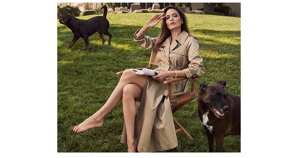 british vogue s march 2021 cover star angelina jolie at home in la