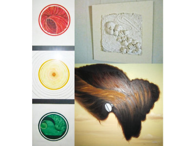 thesis exhibition works on human expressions chaos and femininity on display