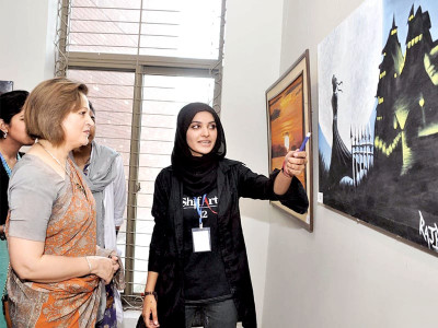 art exhibition medical students show artistic talent