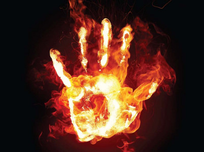 unable to pay debt man sets himself ablaze