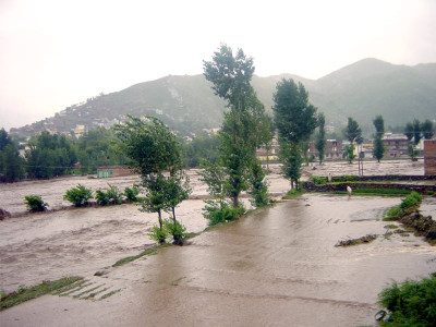 flooding along swat river inundated agri land a grim reminder of 2010 floods