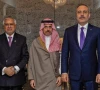 fm ishaq dar meets with turkey s foreign minister hakan fidan and saudi arabia s foreign minister prince faisal bin farhan al saud in new york photo reuters