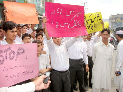 saidu sharif bise exam failed students accuse examiner of foul play