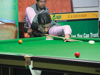 snooker asif to take on sharjeel in quarters