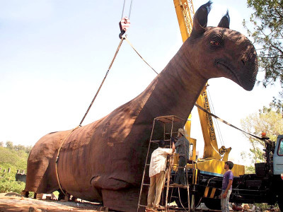 baluchitherium returns world largest land mammal to go on display in capital baluchitherium returns world largest land mammal to go on display in capital