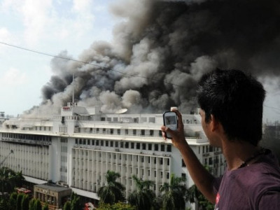 three floors of maharastra government building gutted in massive blaze