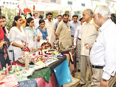 exhibition work of home economics students displayed at uaf