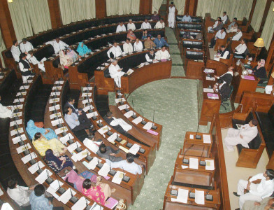 sindh assembly session thumbs up for allocation but use the funds please