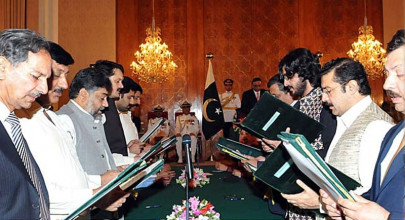 coalition politics cabinet takes oath as ally negotiates posts coalition politics cabinet takes oath as ally negotiates posts