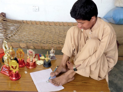 unbreakable ambition poverty not disability a hurdle for nadeem