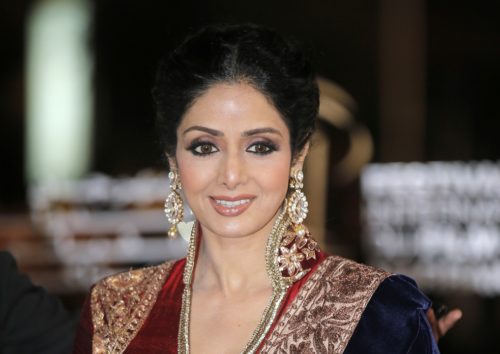 FILE - In this Dec. 1, 2012 file photo, Indian actress Sridevi arrives at the Marrakech International Film Festival in Marrakech, at the Marrakech Congress Palace. Sridevi, Bollywoodâs leading lady of the 1980s and â90s who redefined stardom for actresses in India, has died at age 54. The actress, known by one name, was described as the first female superstar in Indiaâs male-dominated film industry. Her brother-in-law Sanjay Kapoor speaking to the Indian Express online confirmed she died Saturday, Feb. 24, 2018, in Dubai due to cardiac arrest.(AP Photo/Lionel Cironneau, File)