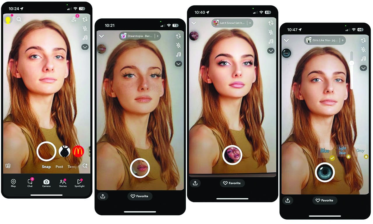 beauty filters are available on snapchat instagram and tiktok photo file