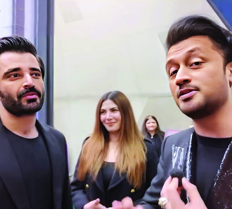 the three met up at atif s borderless world launch photo file