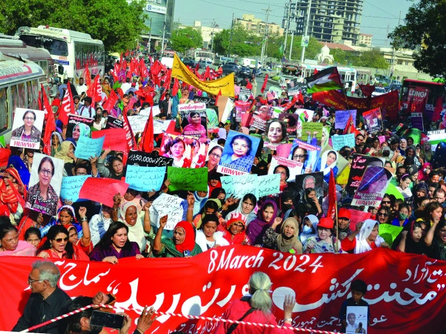last year aurat march attracted a diverse crowd photo file last year aurat march attracted a diverse crowd photo file