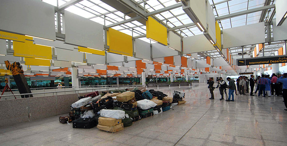 Inner view of newly constructed international airport. Photo: APP