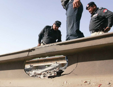 4 bombs go off destroying railway tracks in hyderabad 4 bombs go off destroying railway tracks in hyderabad