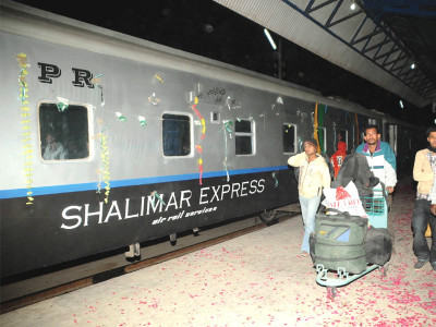shalimar express hits full steam on first run shalimar express hits full steam on first run