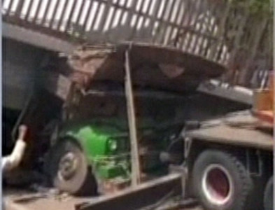 pedestrian bridge collapses in lahore one killed pedestrian bridge collapses in lahore one killed