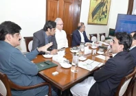 cm presides over a meeting to approve land allocation for a water treatment plant in hyderabad photo express