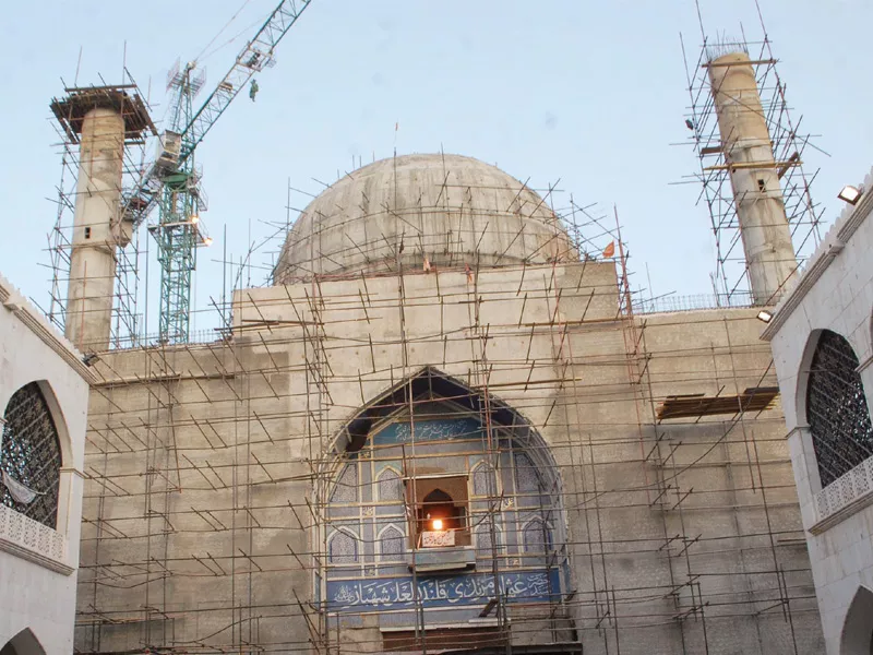 renovations in sehwan fall behind as devotees prepare for urs renovations in sehwan fall behind as devotees prepare for urs