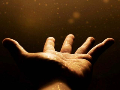 an open palm an open palm