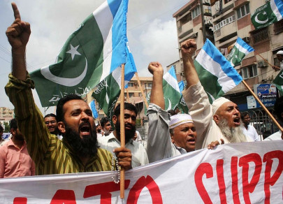 ji announces dharna against nato supply routes reopening