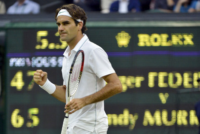 tennis seven up federer shatters murray s wimbledon dream tennis seven up federer shatters murray s wimbledon dream