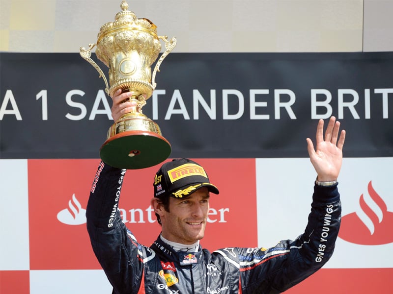 f1 webber clinches dramatic british gp