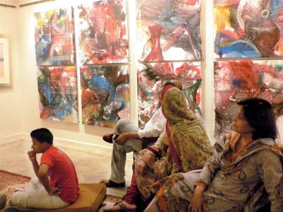 shanakth artists forum now well known a pakistani artist shares his earlier struggles in germany