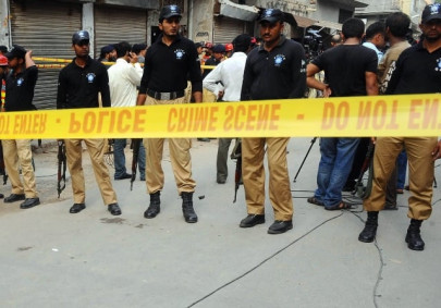terror in lahore nine killed in attack on police hostel terror in lahore nine killed in attack on police hostel