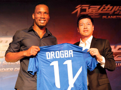 football drogba unveiled by shanghai shenhua