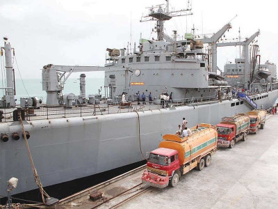 parched balochistan pn vessels supply gwadar with fresh water