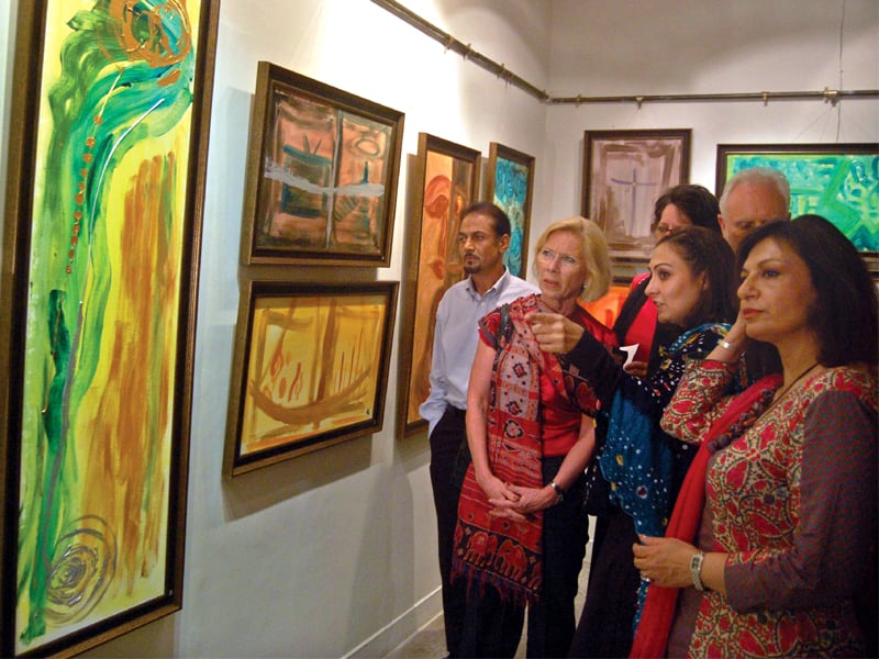 marvi memon paints politics on canvas