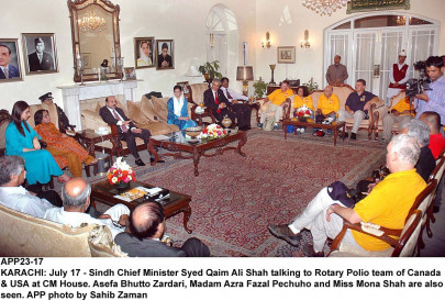 sindh to be polio free till next year chief minister sindh to be polio free till next year chief minister