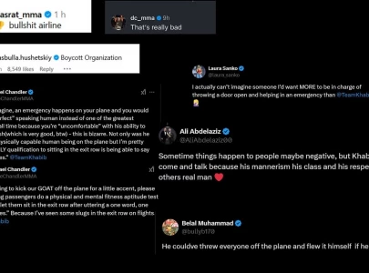 mma community rallies behind khabib nurmagomedov after removal from plane