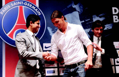 football ibrahimovic joins psg from ac milan