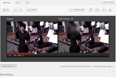 youtube lets people blur faces in videos