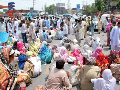 christians hold demo pindi mna accused of grabbing church hospital land