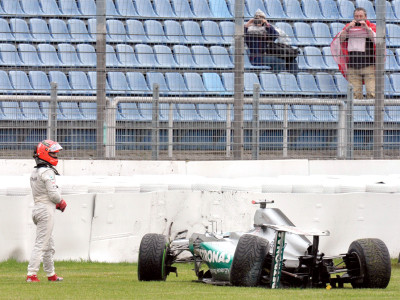 schumacher blames himself after crash