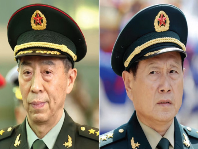 China hands suspended death sentences to two former defence ministers