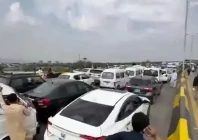 pti s asad alleges airport blockade amid g b poll row