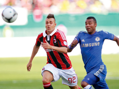 football ac milan blank chelsea in exhibition