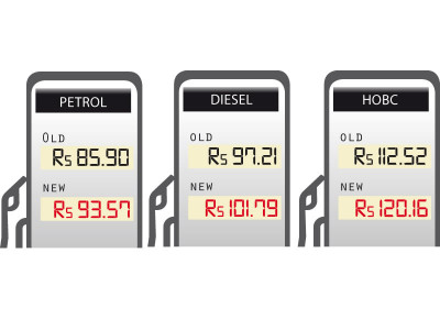 upward revision petrol price up rs7 67 cng rs7 02